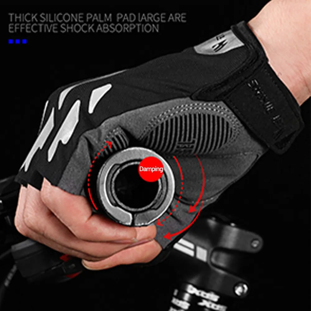 

Bicycle Half/Full Finger Gloves Outdoor Sports Breathable Shock Absorbing MTB Road Racing Riding guantes ciclismo Equipment