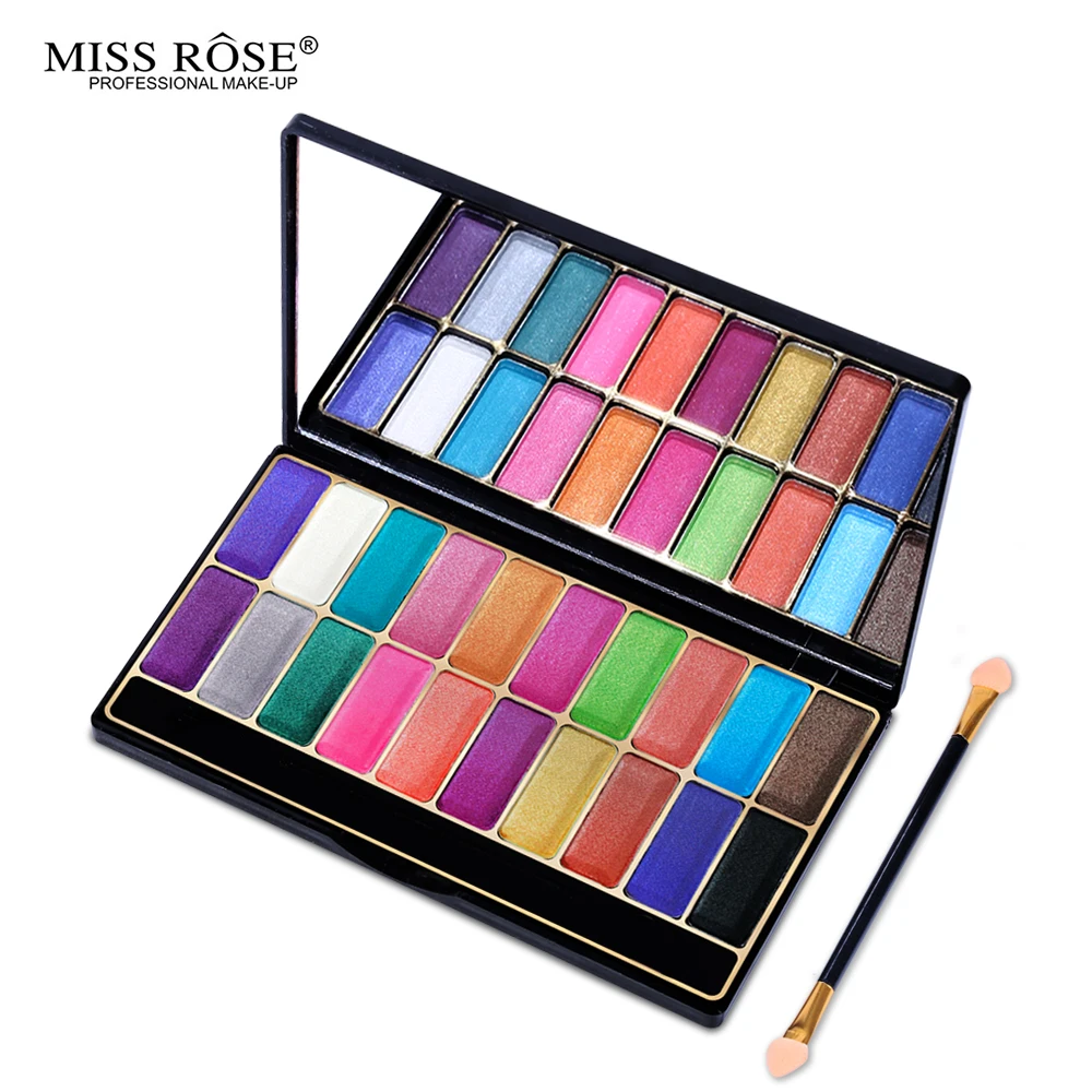 Miss Rose 36 Color Matte Shimmer Eyeshadow Makeup Palette Set Smoky Eye Make Up Bright Shadow Nude Cosmetic Kits with Brush |