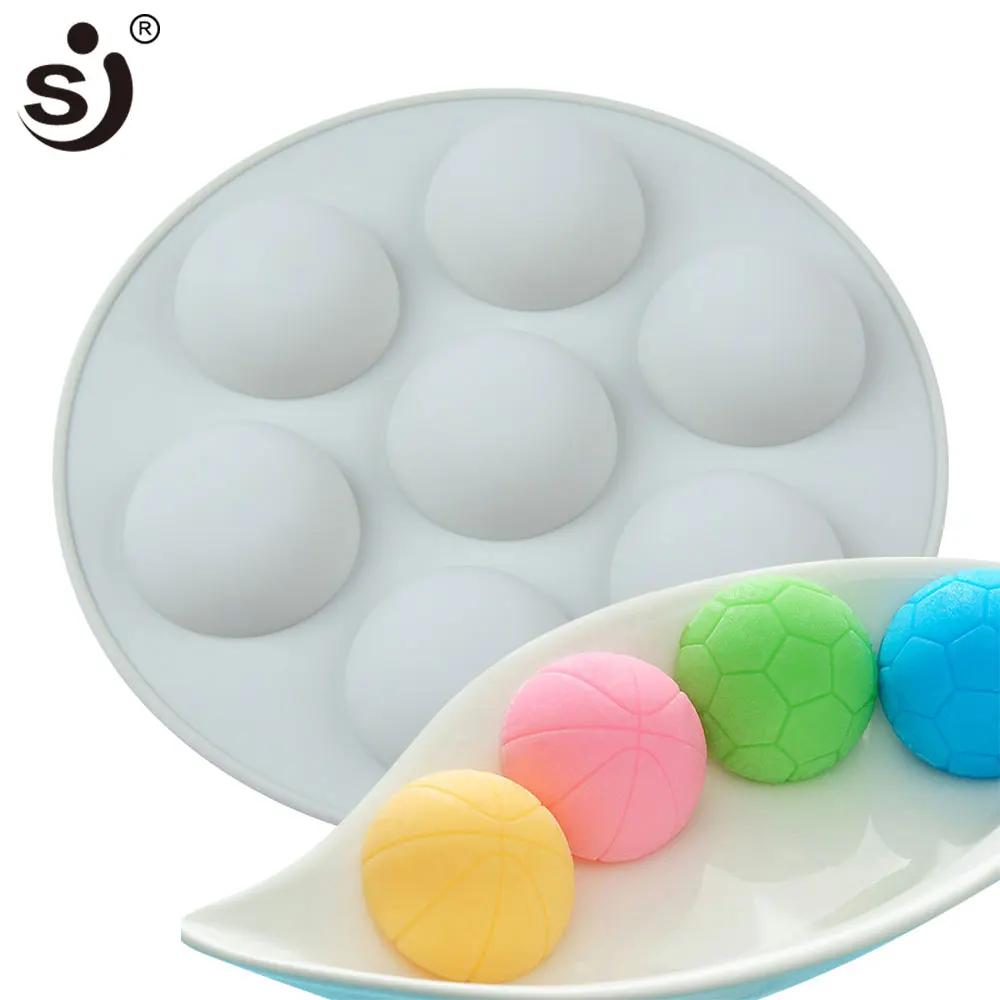 SJ футбольные 3d силиконовые формы волшебный ледяной кубик форма для льда муссы