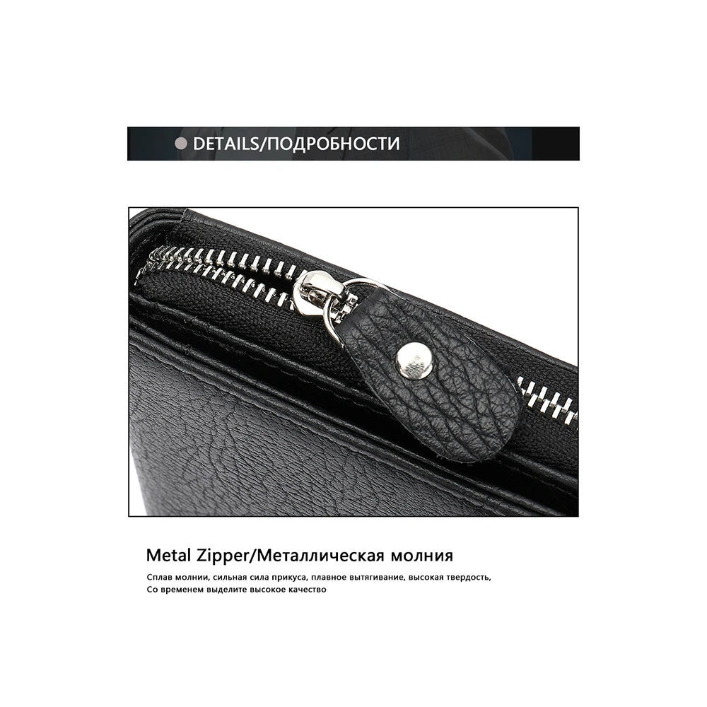 

NIUCUNZH leather purses for men designer purse For card holder clutch for men phone wallets luxury brand long engraved wallets
