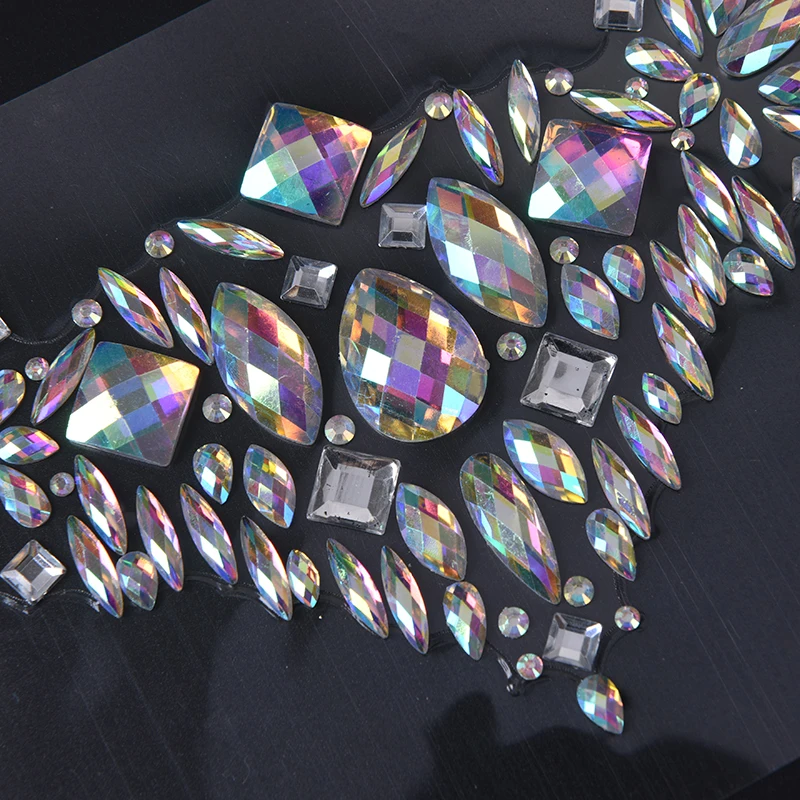 3d наклейки Стразы с драгоценными камнями для лица и глаз самоклеящиеся