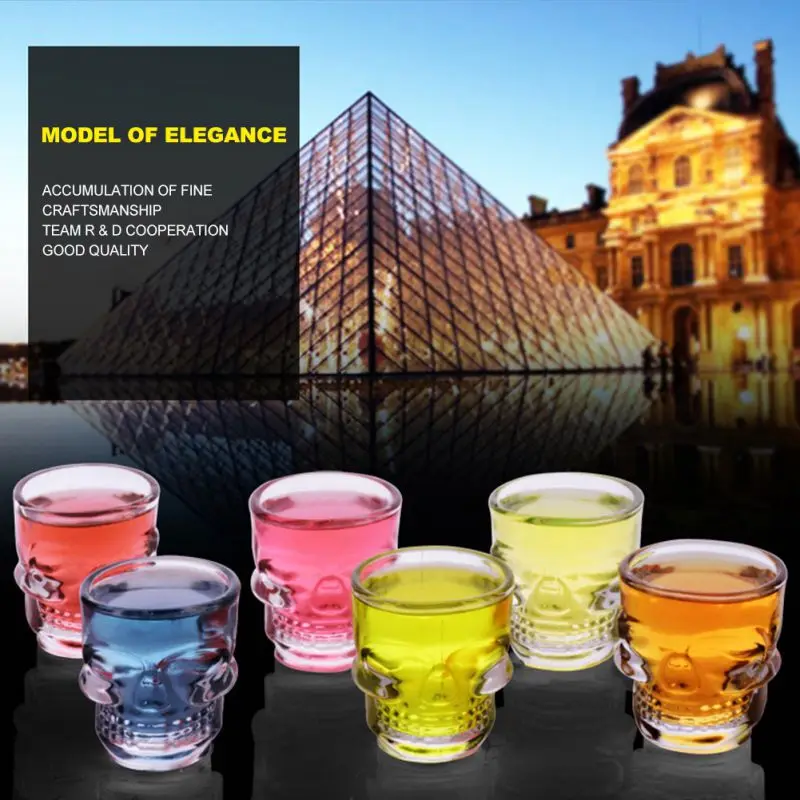 Креативный бокал для вина с черепом подарок виски водки бара клуба пива