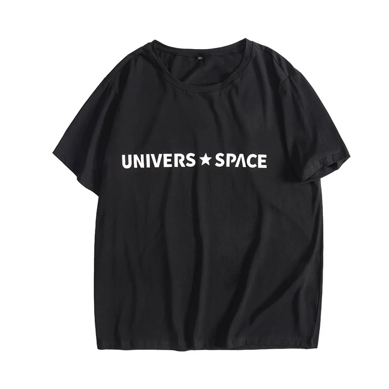 

Summer Men's T Shirt 2021 Letter Print T Shirt Mens Oversized Loose Short Sleeve Casual Cotton Mens Top Tees