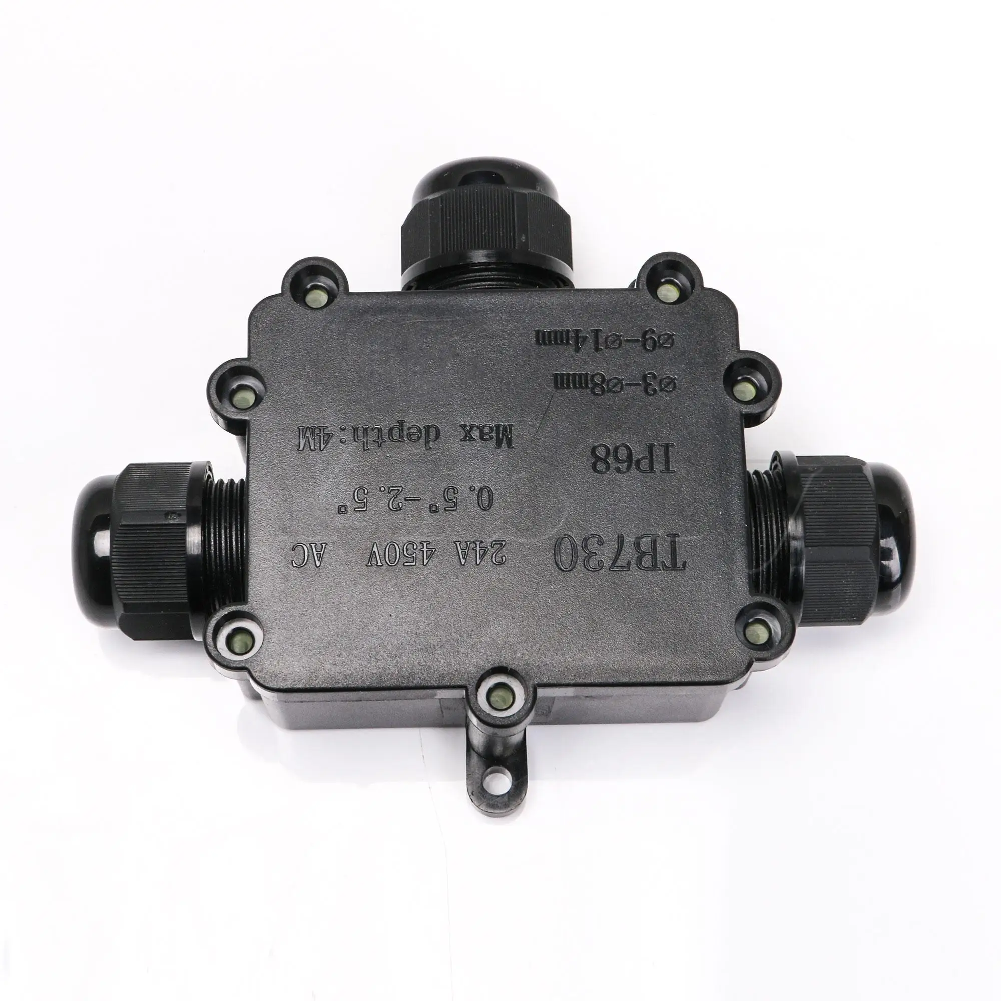 IP68 Electric Power коробка со шнуром для двухсторонней розетки Пластиковый