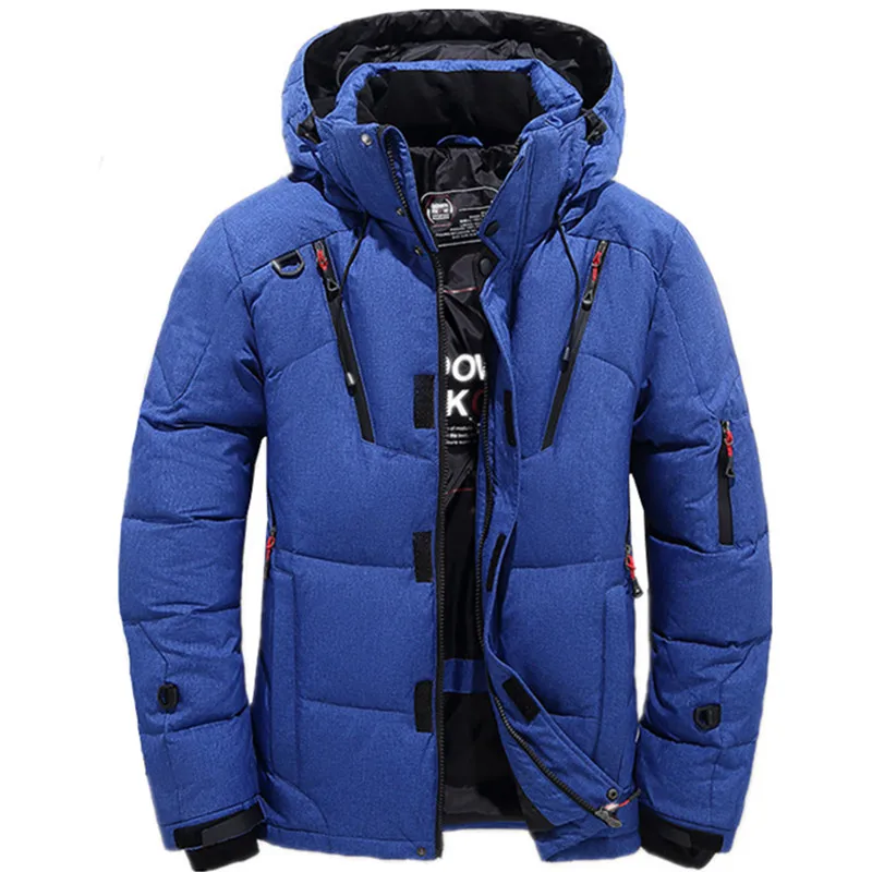 

2021 Высококачественная Толстая куртка на 90% белом утином пуху, Мужское пальто, зимняя парка, Мужская теплая брендовая одежда, зимняя пуховая ...