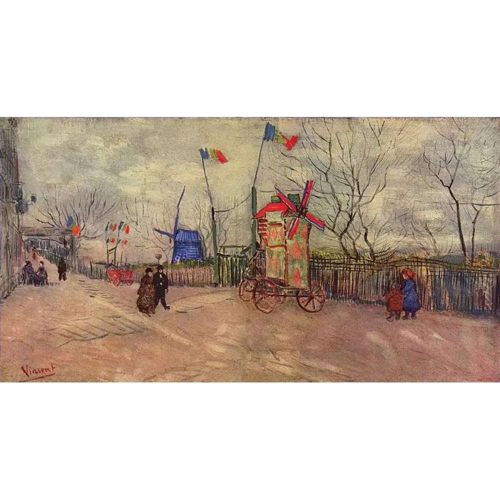 14 художественных картин ручной работы учителей колледжа аллоты на Монмартре