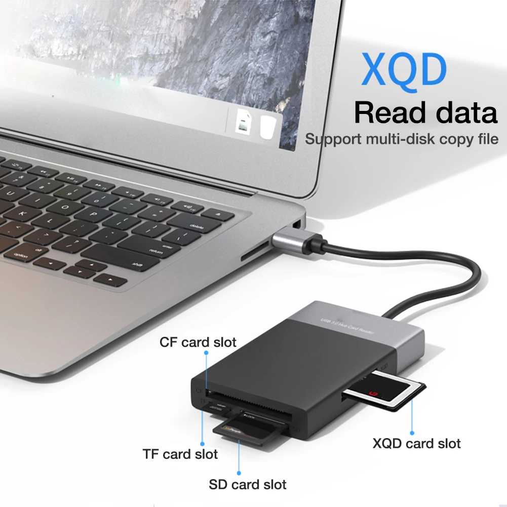 Устройство для чтения карт памяти MicroSD SDHC M2 MMC XD CF | Компьютеры и офис