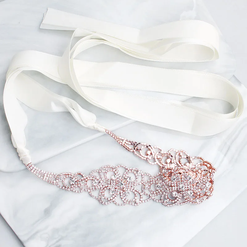

Hot Selling Handmade Rhinestone Belt Wedding Bridal Belt Sashes for Bridesmaid Dress Woven Belts -B5