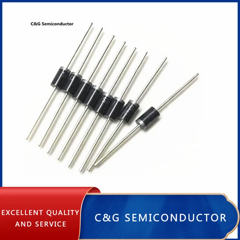 10PCS SB5200 SR5200 Schottky Barrier Rectifier Diode 5A 200V DO-201AD/DO-27 |