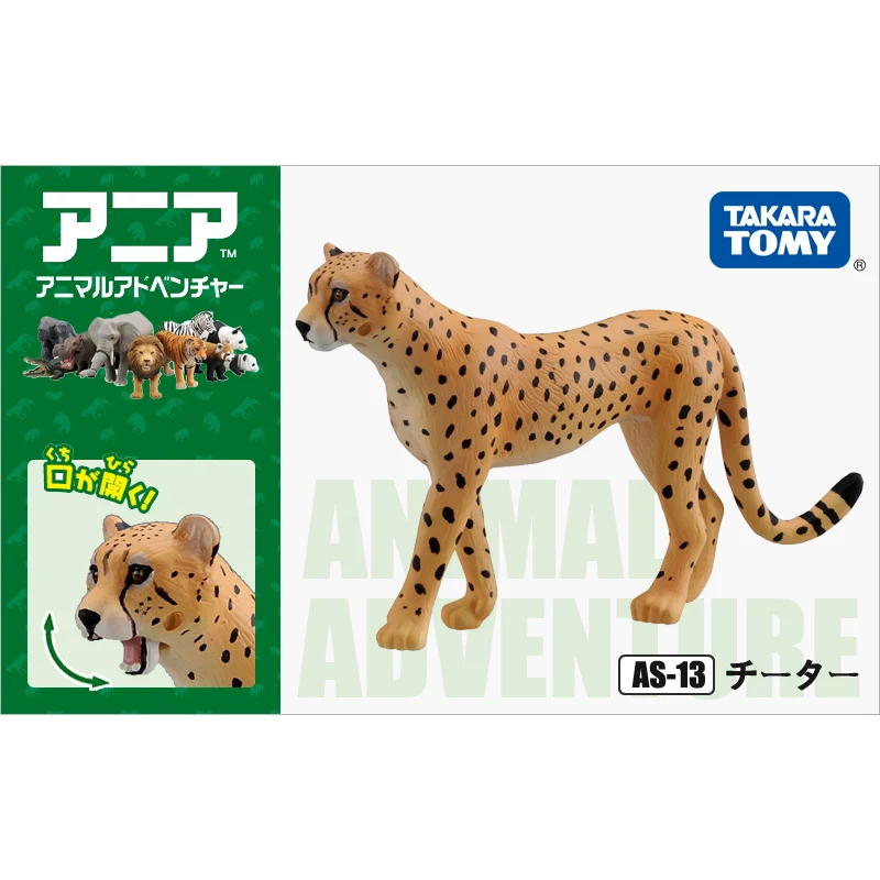 S01 Takara Tomy ANIA Animal Advanture AS-13 Cheetah Wild 5 см ABS фигурка детские развивающие игрушки