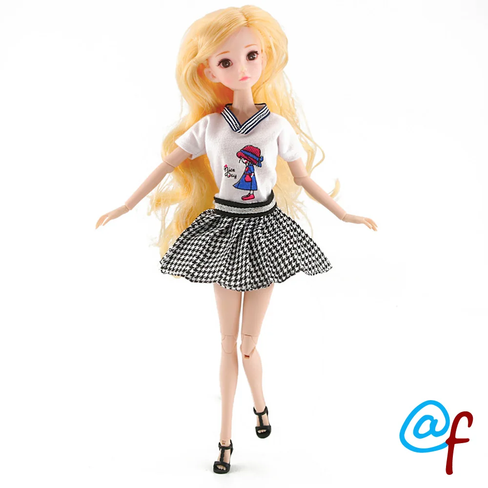 N 6 1 комплект Одежда для кукол девочек сделай сам 1/6 OOAK Beauty Doll's Dress брендовый