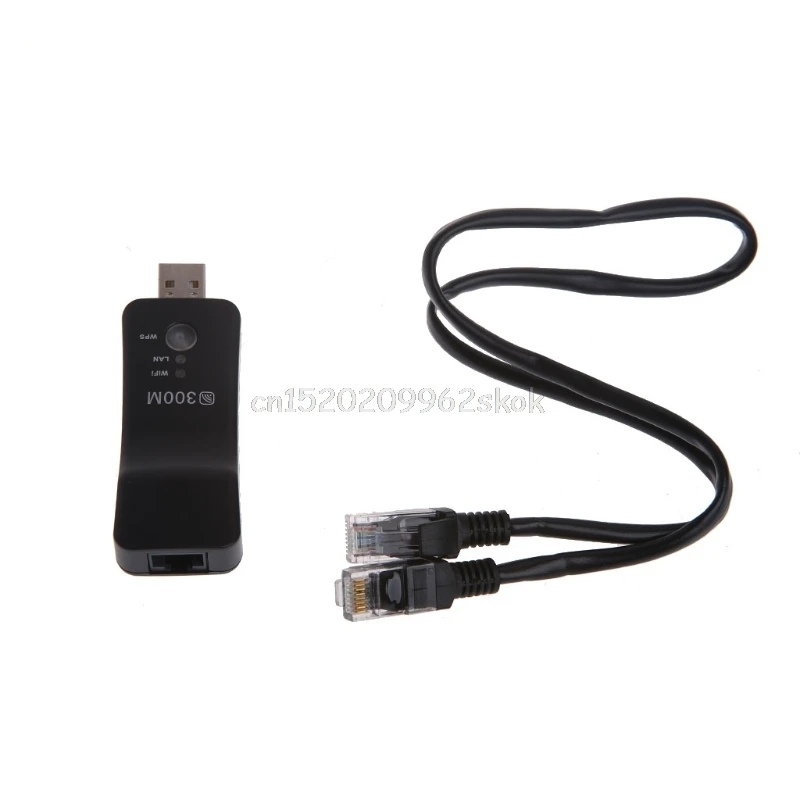 300M USB WiFi расширитель диапазона беспроводной Smart TV сетевой адаптер RJ45 репитер