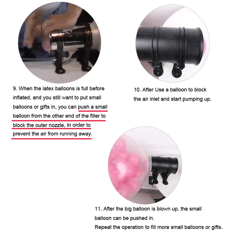 Шариковая пробка расширитель для воздушных шаров инструмент наполнения