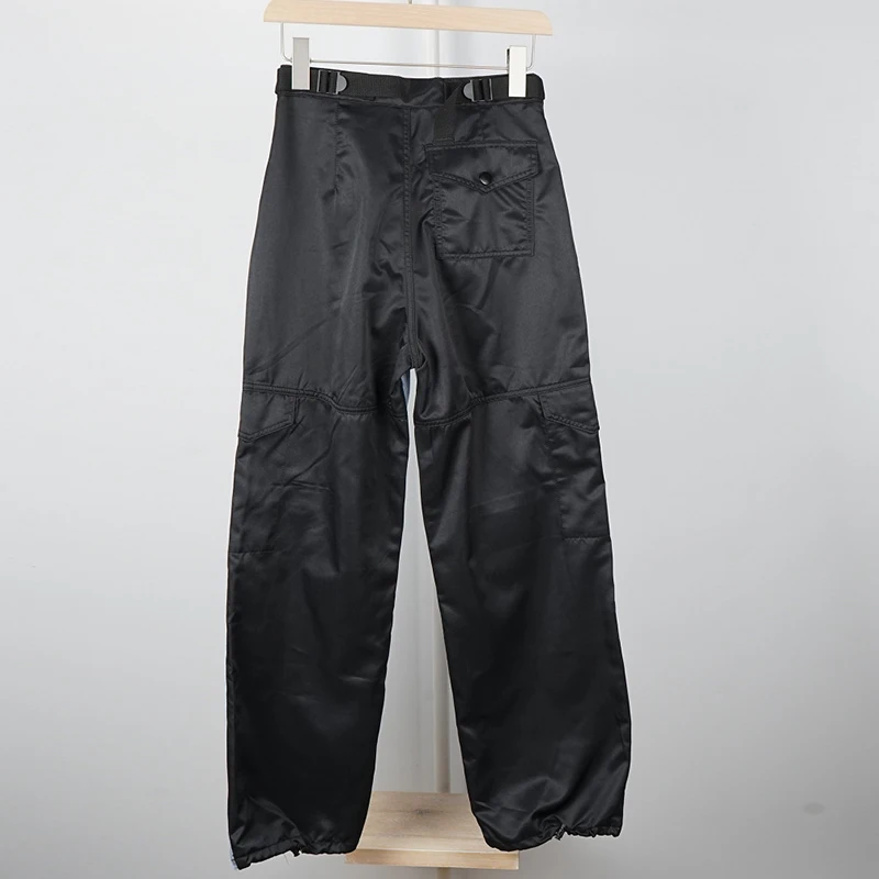 Женские джинсы с высокой талией цветные рюшами прямые свободные повседневные