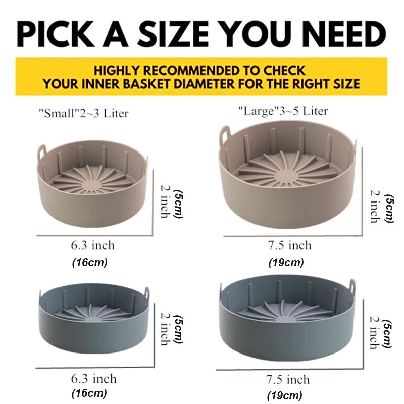 Силиконовый контейнер для фритюрницы многоразовые аксессуары жарки | Дом и сад