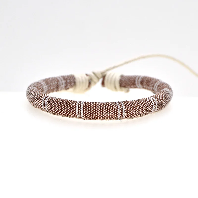 Boho rope Браслеты богемные браслеты с цветочной вышивкой Прямая поставка модный