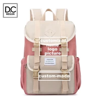 dc meilun customized logo nylon backpack for women school shoulder bag bagpack for teenage girls schoolbags backpacks mochila