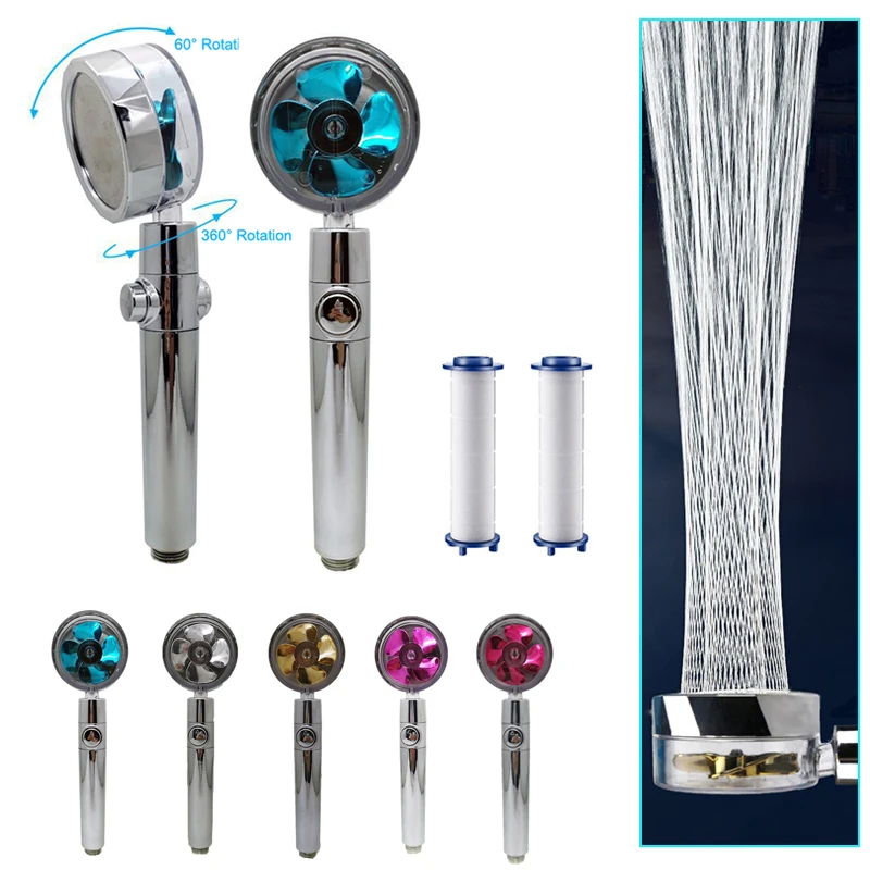 Насадка для душа с поворотом на 360 градусов массажная насадка высокого давления