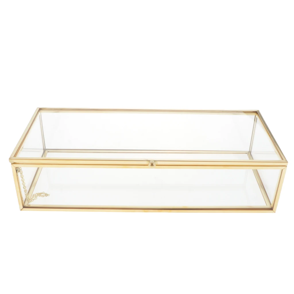 

Clear Travel Jewellery Storage Box Showcase Holder for Centerpiece Girls