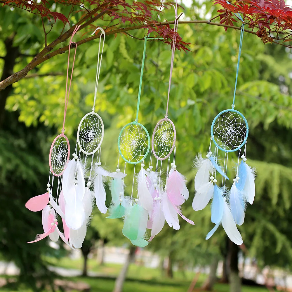 

Dream Catcher Handmade Car Pendant Living Room Bedroom Interior Decoration Wall Decoration Gifts For Friends Meaning Blessing