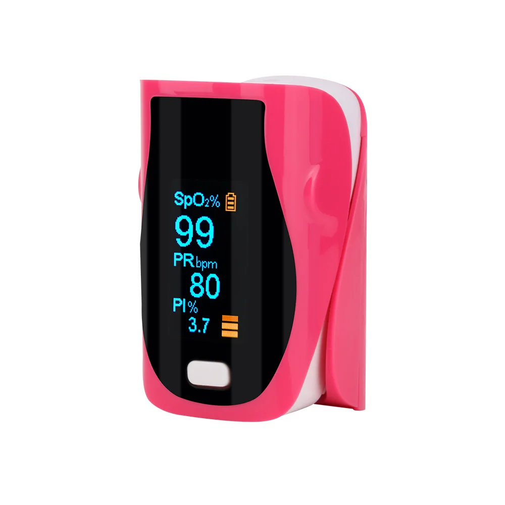 SH-K3-pink-nobag RZ Пульсоксиметр для пальцев, оксиметр для измерения артериального давления, медицинский уход, pr-сигнализация, медицинское оборудование, пульсоксиметр, Пульсоксиметр - Color: SH-K3-pink-nobag