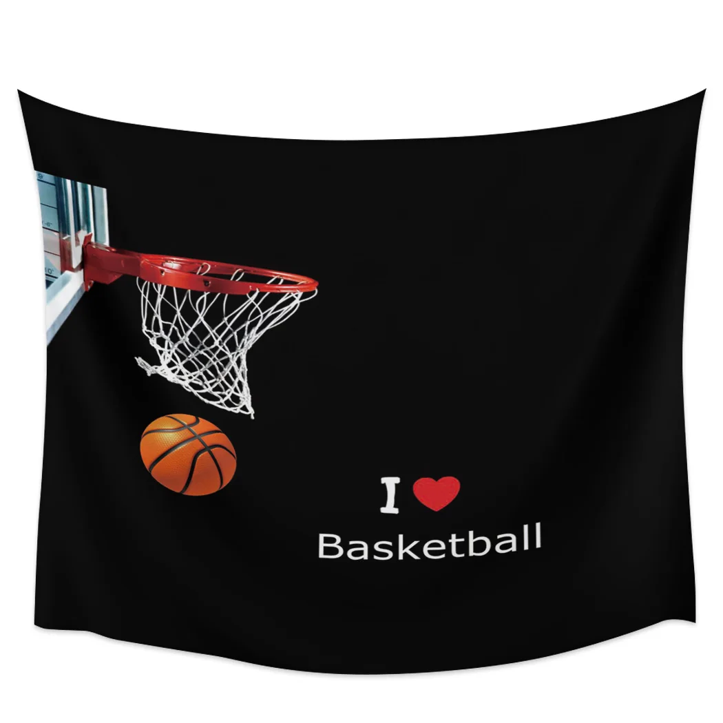 Я люблю баскетболиста печать гобелен бохо мандала гобелены колдовство Настенное