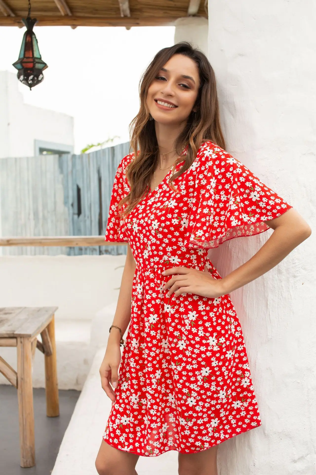 2020 женские летние шорты рукав Миди платье сексуальное элегантное в стиле бохо