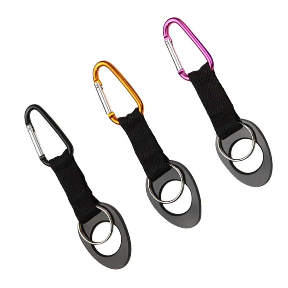 

3Pcs Useful Water Bottle Buckle Hooks Outdoor Carabiners Mountaineering Buckles