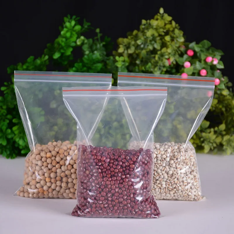 100 шт прозрачные маленькие пластиковые пакеты Ziplock ювелирные изделия подарочные