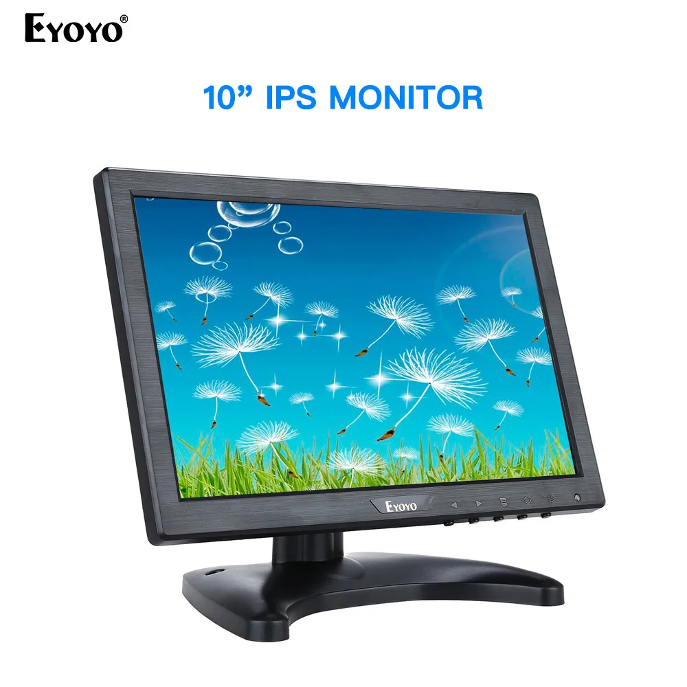 Eyoyo 10 дюймов IPS небольшой ЖК дисплей монитор Экран 1280x800 Поддержка HDMI VGA AV Вход для