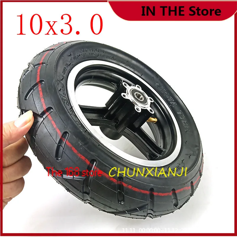 

Size 10 inch pneumatic wheel10x3.0 tire inner tube&alloy Disc brake rims for Electric Scooter Balancing Hoverboard 10*3.0 tyre