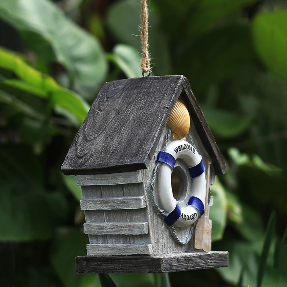 

Bird Box Resin Handmade Hand-made Courtyard Garden Decoration Hanging Nest
