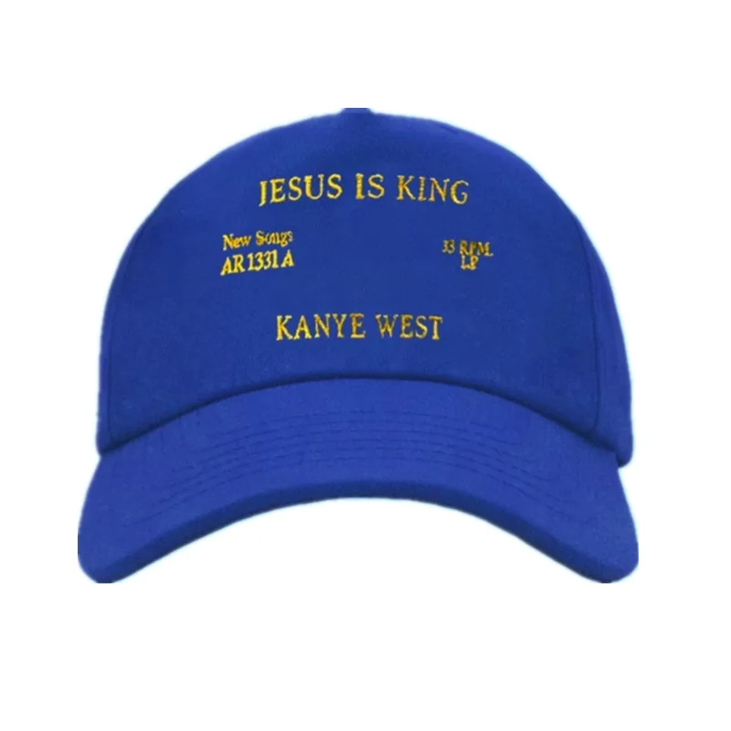 Новый Kanye West и надписью Jesus Is King альбом Бейсбол шапочки шляпа c вышивкой для отца