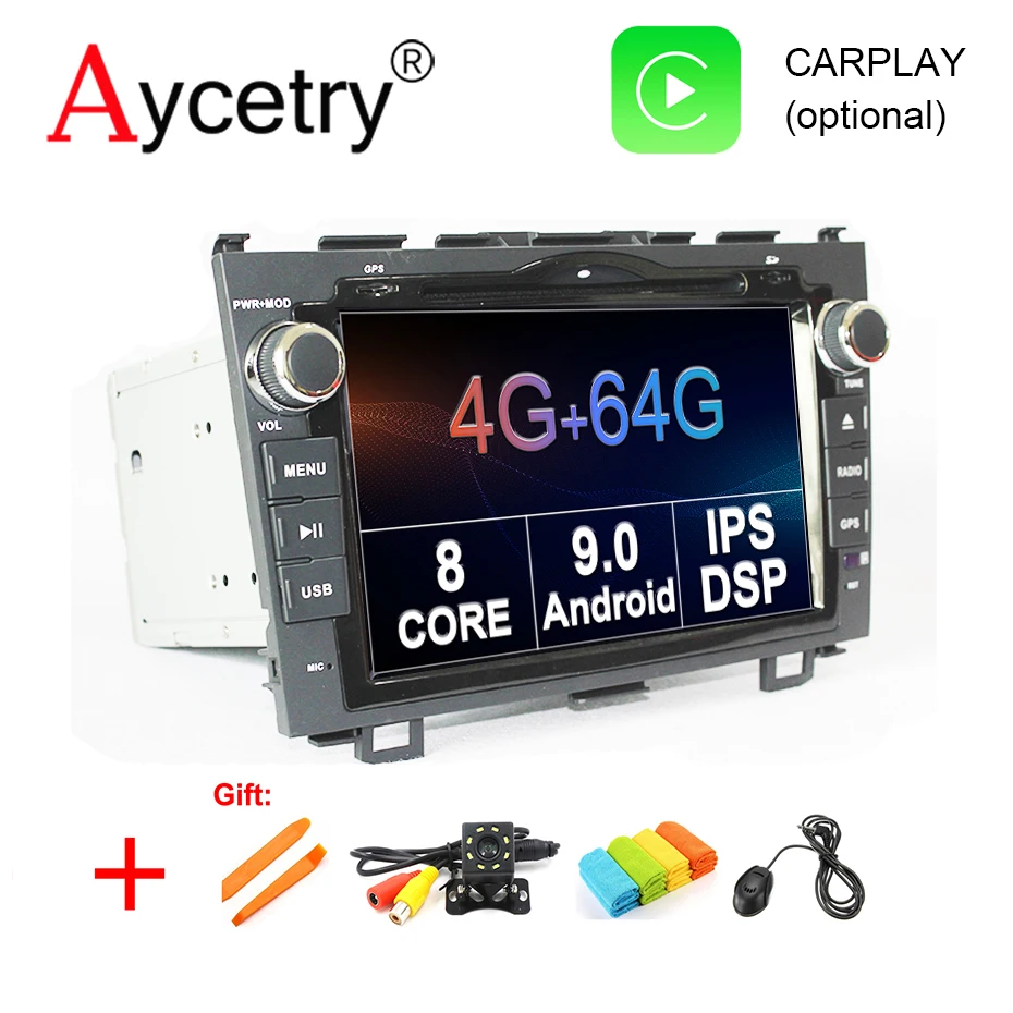 DSP ips экран HD 4G Android 9,0 AV выход автомобильный DVD плеер для CRV CR-V gps навигация Радио мультимедийный плеер стерео