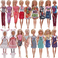 barbies doll new clothes everyday wear casual dress shirt skirt doll house for barbie doll clothing accessories 5g jj