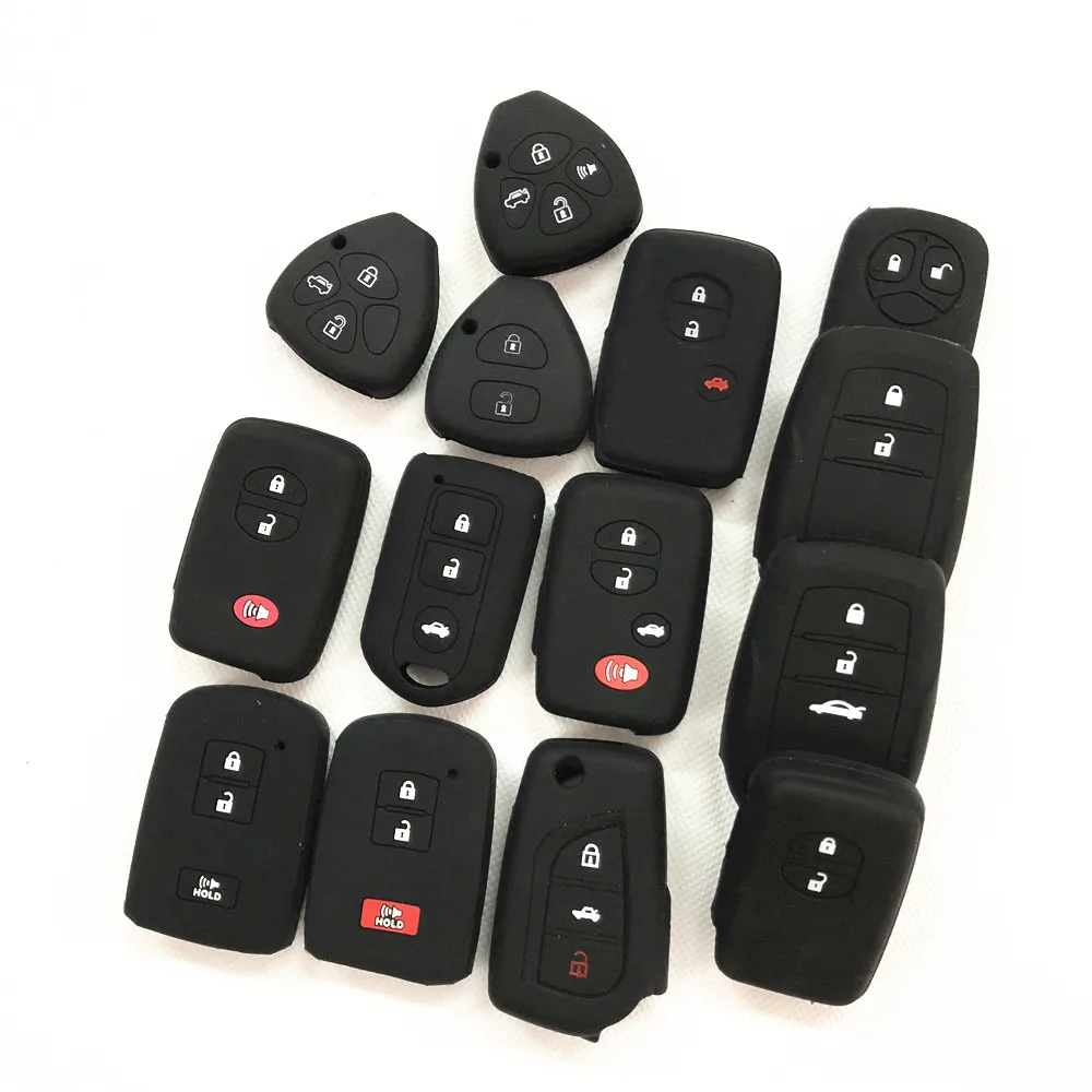 

Силиконовый чехол для автомобильных ключей, для Toyota Prius, Levin, Crown, Avensis, Previa, FJ, Cruiser, Venza, Sienna, Alphard, ZELAS, HIAC