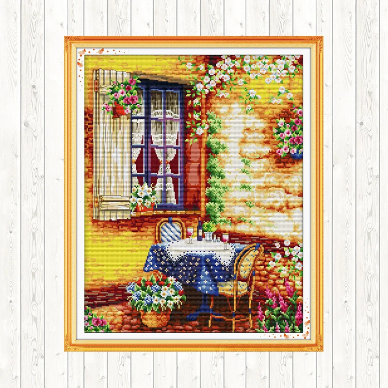 Летняя послеобеденная живопись Китайские узоры для вышивки крестиком 11CT 14CT