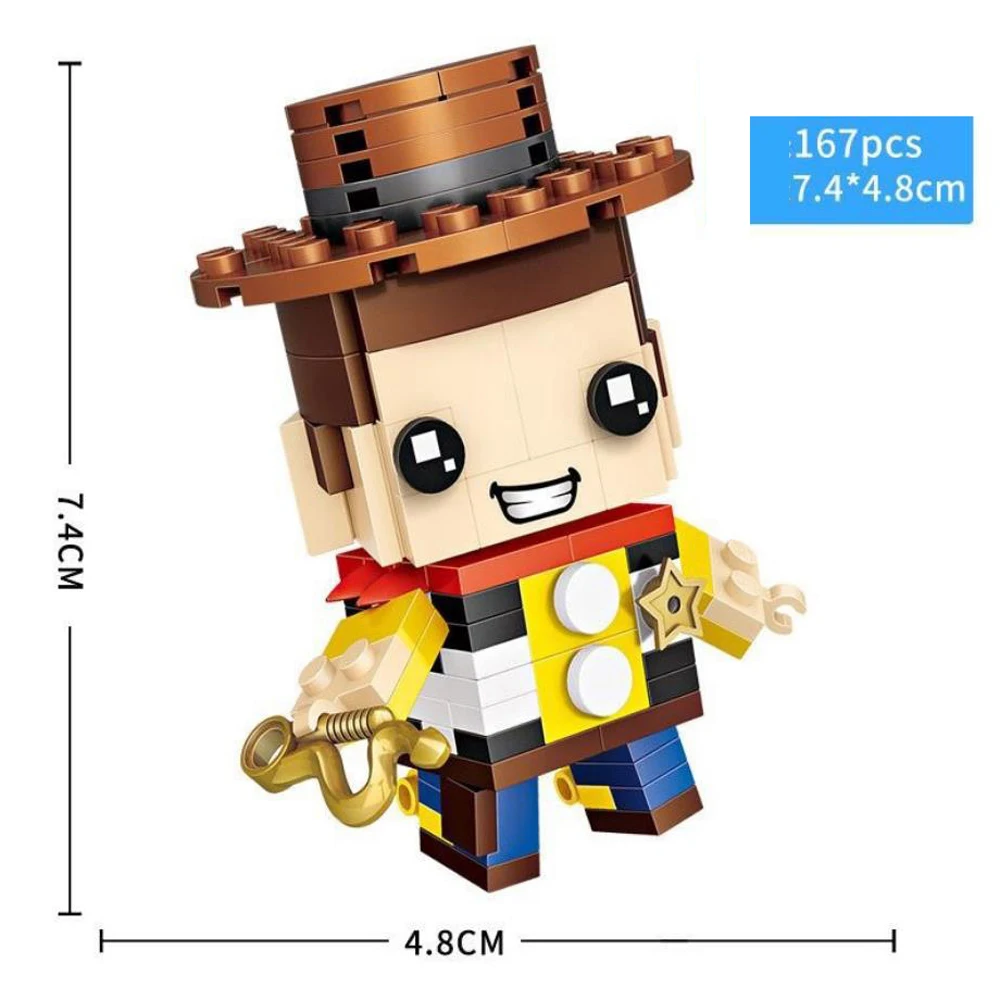 Лидер продаж Мультяшные игрушки lepining История игрушек Вуди Базз Лайтер сборочные