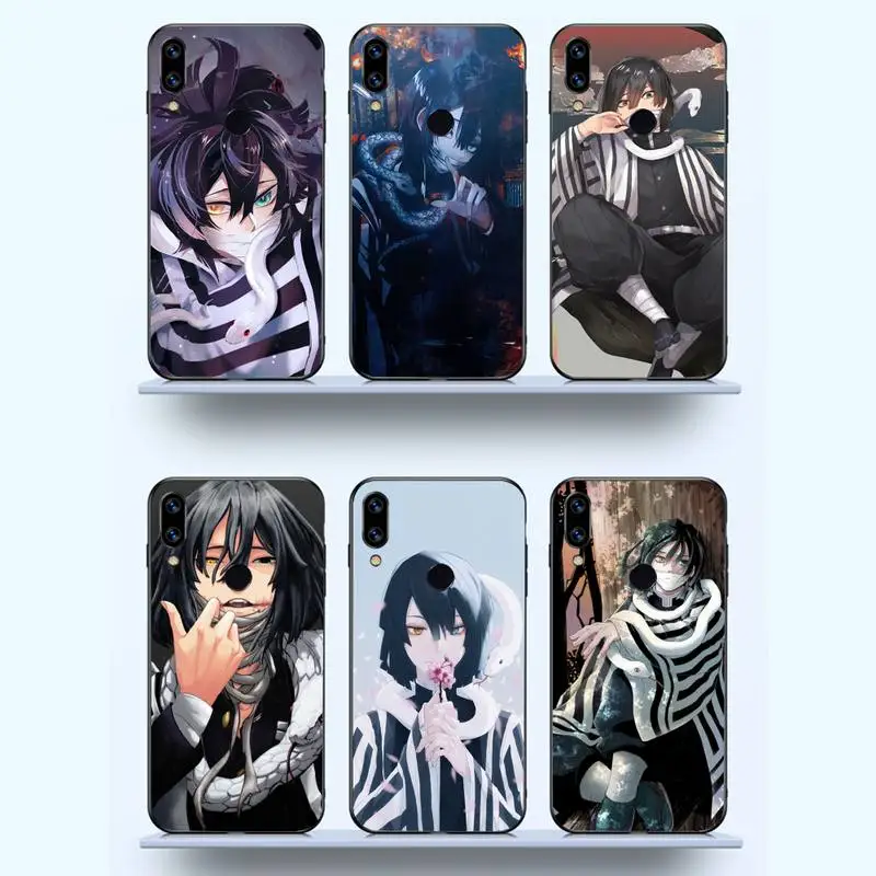 

Iguro Obanai Demon Slayer anime Phone Case For Xiaomi Redmi note 7 8 9 11 t s 10 A pro lite funda shell coque cover