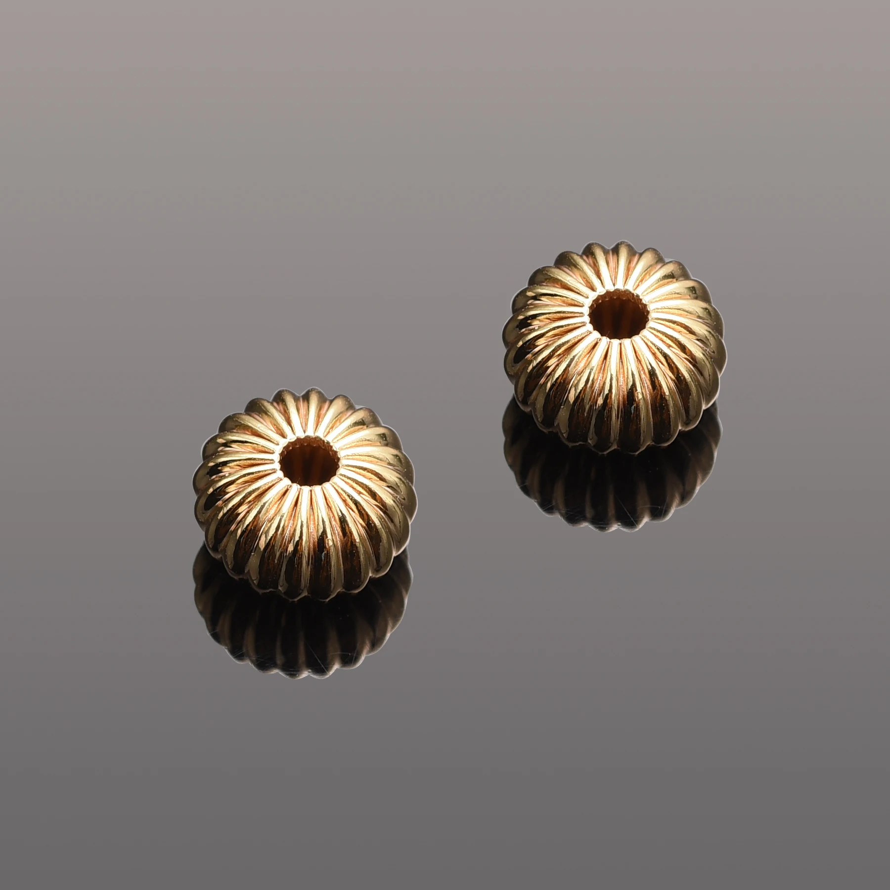 

15pcs/Lot Brass Golden Round Spacer Beads Connector Pendent Loose Beads for DIY Bracelet Necklace Jewelry Crafts Making