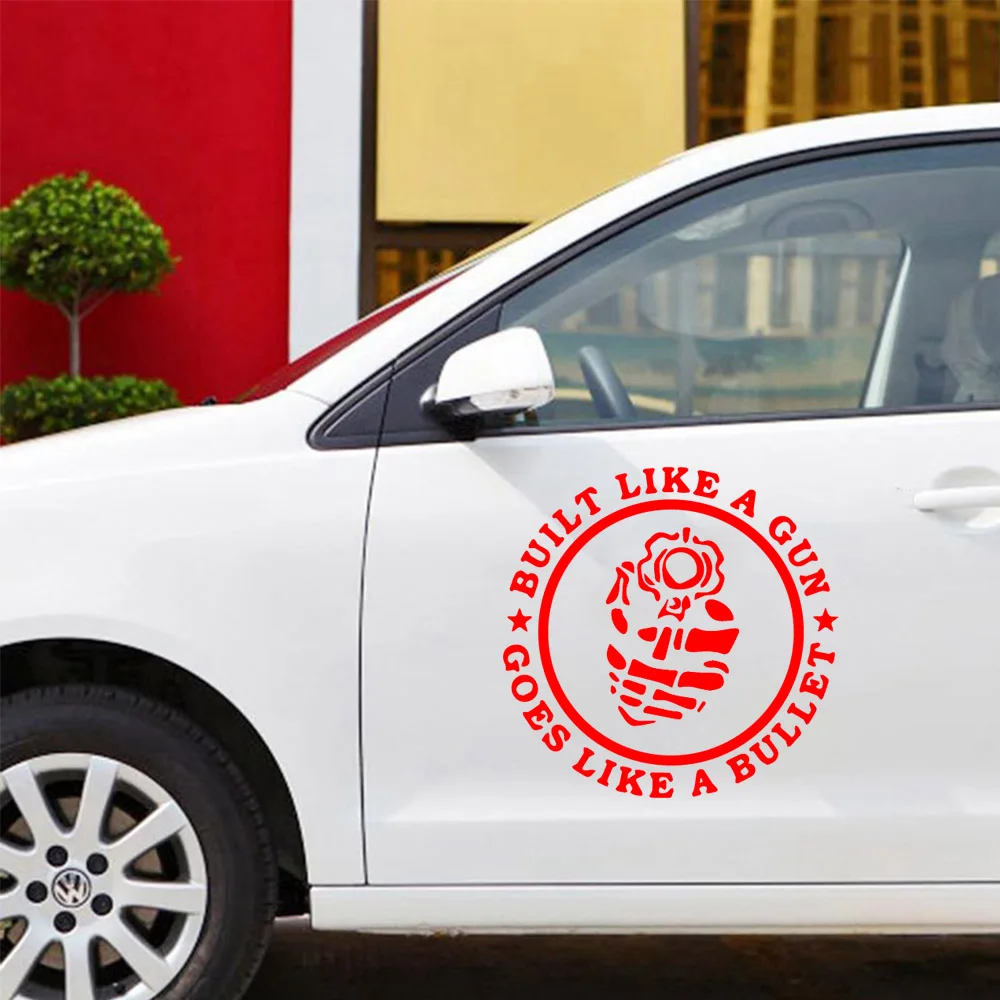 

New Design Built like Gun Car Sticker Car Door Handle Decals Car Styling Stickers And Car Body Decals Accessories