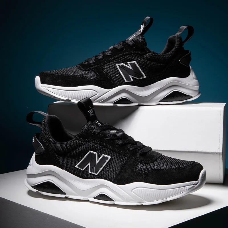 

New high-end men's balance shoes, lightweight and breathable outdoor sports N-shaped net running shoes, casual men's shoes