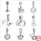 Браслеты женские из серебра 925 пробы с подвеской в виде медведя