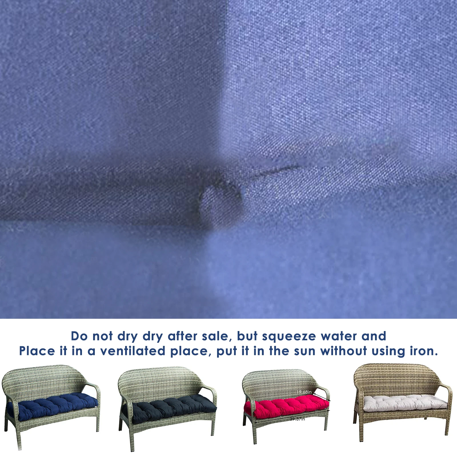 

Solid Long Cushion Mat For Recliner Rocking Rattan Chair Folding Thick Garden Sun Lounge Seat Cushion Sofa Tatami Mat No Chair