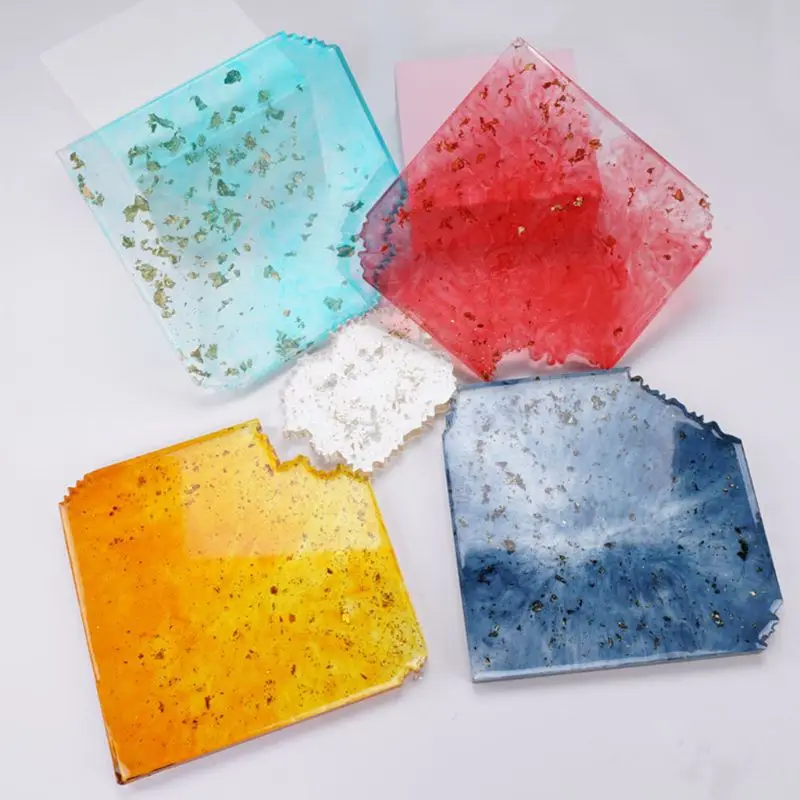 

Silicone Crystal Epoxy Resin Mold Irregular Coaster Mat Casting Mould Handmade DIY Crafts Decoration Making Tools