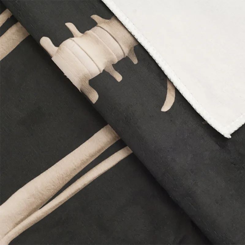 Мужское/женское пляжное полотенце с 3D-принтом черепа | Дом и сад