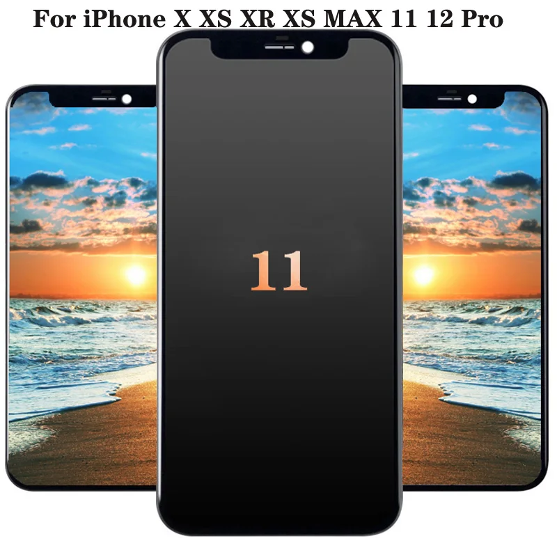 

Grade For iPhone X XS Max XR LCD Display For iPhone 11 OLED GX Touch Screen With Digitizer Replacement Assembly Parts Black