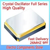 5pcs 4pin 1612 1 61 2mm quartz crystal resonator 26mhz smd passive crystal 9pf 10ppm for smartwearable tws iot communication