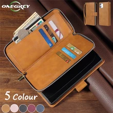 Luxury PU Leather Zipper Wallet Case For iPhone 13 12 Mini 11 Pro XS Max XR X 8 7 6 6s Plus SE 2020 Flip Card Holder Phone Cover
