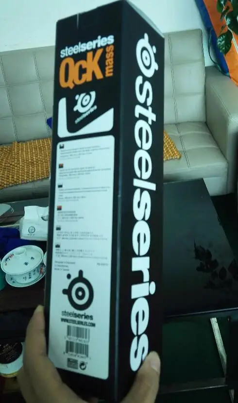 with box OEM SteelSeries резиновая основа 450*400*4 мм ноутбук игровой компьютер коврик для мыши SteelSeries коврик для мыши - Цвет: with box